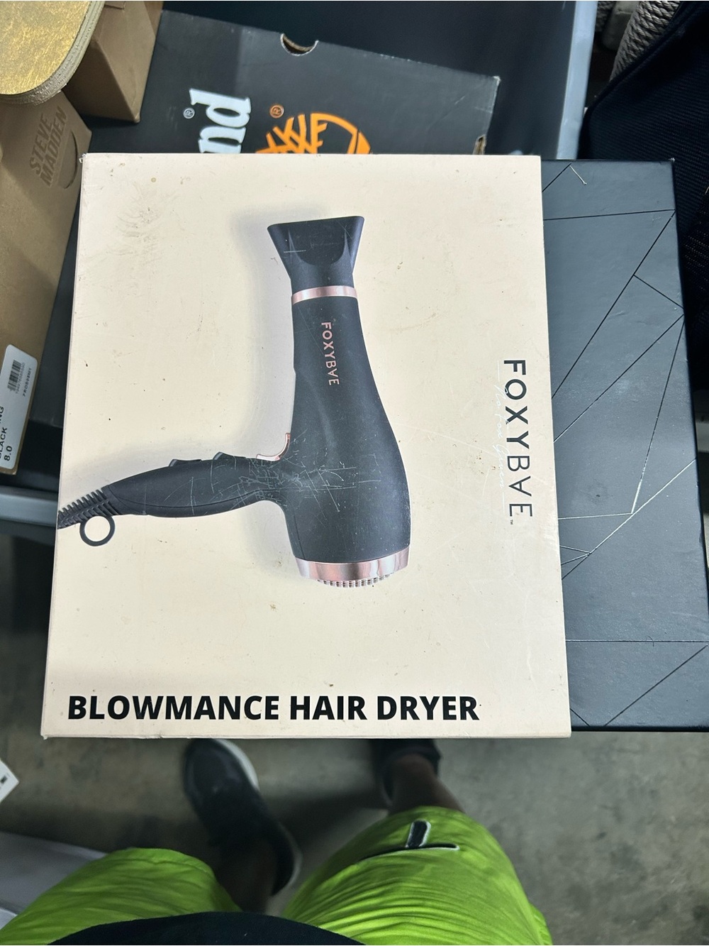 FOXYBVE Black & Rose Gold Blowmance Hair Dryer
